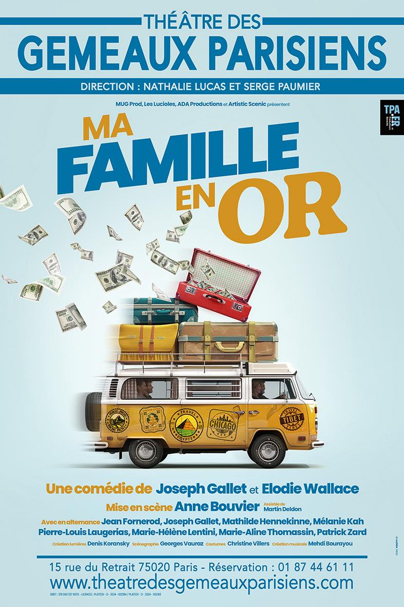 Affiche du spectacle Ma famille en or